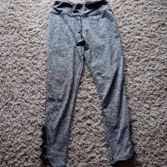Chances R Pants - Chances R Leggings Size Small Black Grey Color